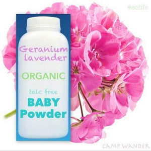 Geranium & Lavender Organic Baby Powder