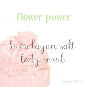 Flower Power Himalayan Salt Scrub